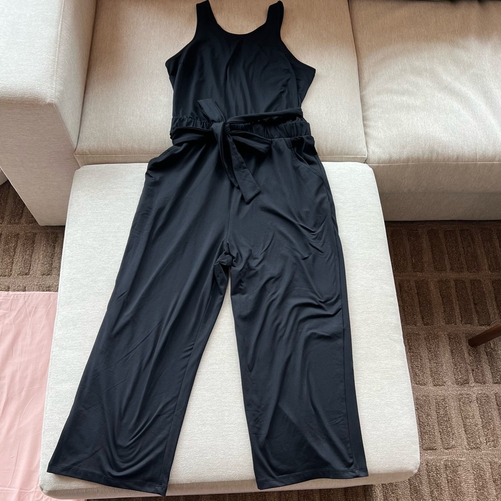 All in Motion Black Jumpsuit